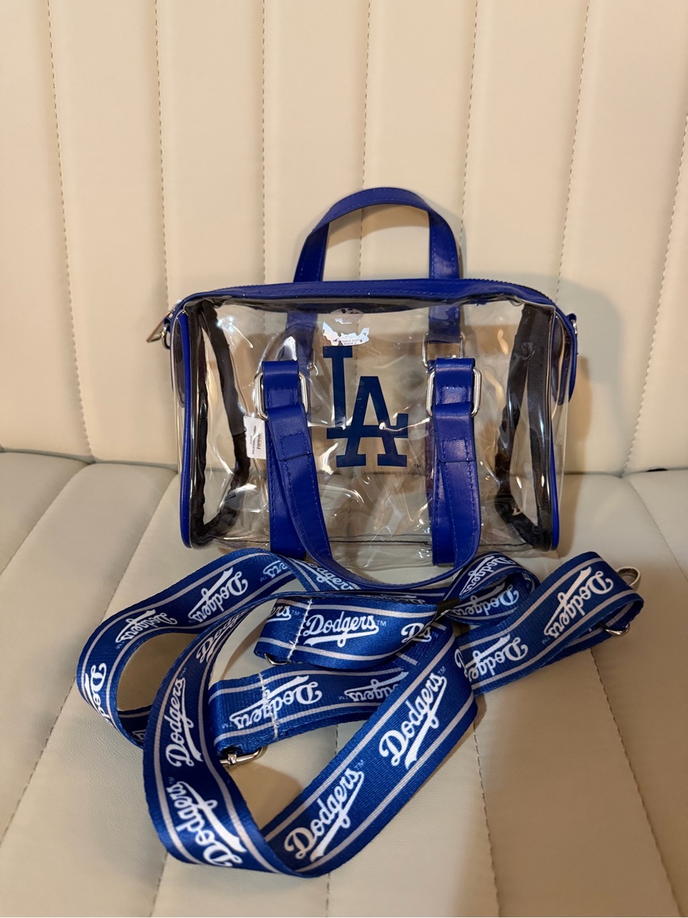Clear Blue Tote Bag - Team Logo